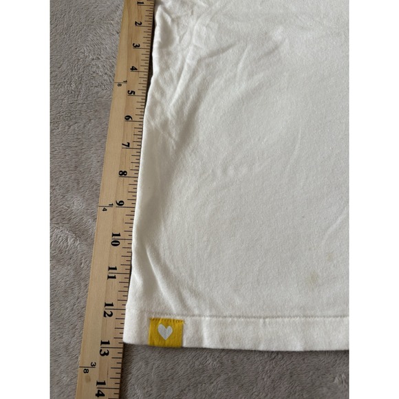 Kerri Rosenthal‎ Women's Medium Sally Ringer Tee Crochet 100% Cotton Shirt White - Picture 3 of 8